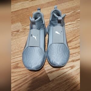 Puma Women's Gray Slip-On Shoes